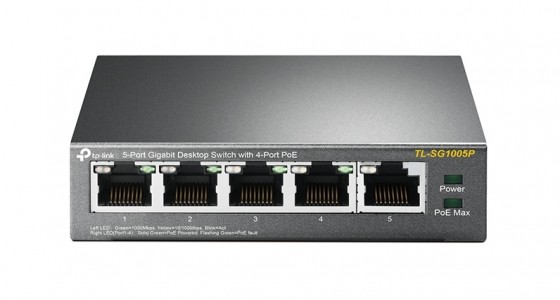 SWITCH 5P GIGABIT DI CUI 4P POE 56W POE POWER SUPPLY
